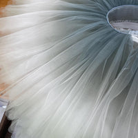 Smoky Gray Ombre Rehearsal Ballet Tutu - Handmade Two-Tone Practice Skirt, Custom Size & Color