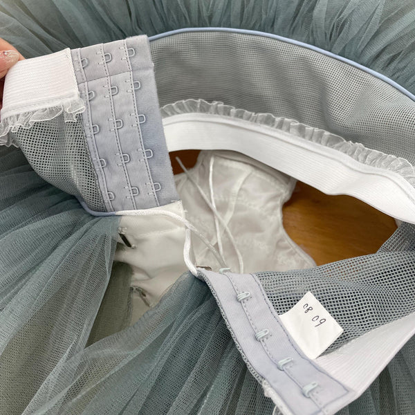Smoky Gray Ombre Rehearsal Ballet Tutu - Handmade Two-Tone Practice Skirt, Custom Size & Color