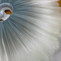 Smoky Gray Ombre Rehearsal Ballet Tutu - Handmade Two-Tone Practice Skirt, Custom Size & Color