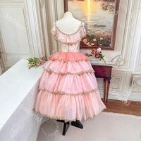 Pink Nutcracker Ballet Dress | Romantic-Length Tutu for Clara Variation | Custom Handmade Dance Costume