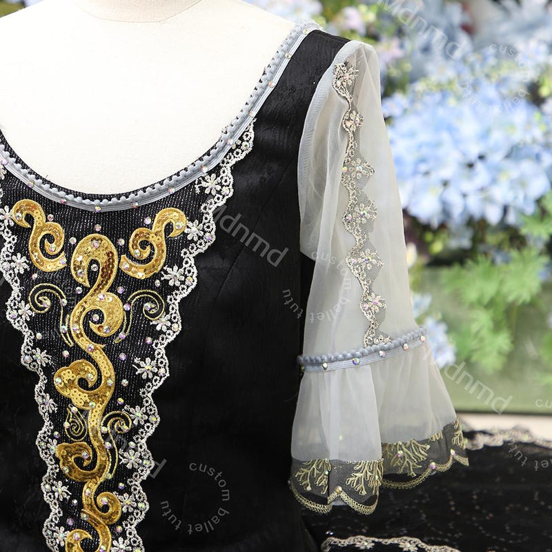 Navy Blue Professional Classical Ballet Tutu Handmade Pancake Tutu | Competition & Performance Costume | Custom Size