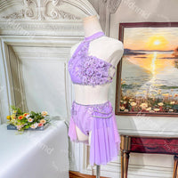 Modern Ballet Dance Costume | Contemporary Lyrical Solo Costume | Custom Handmade | Competition Outfit