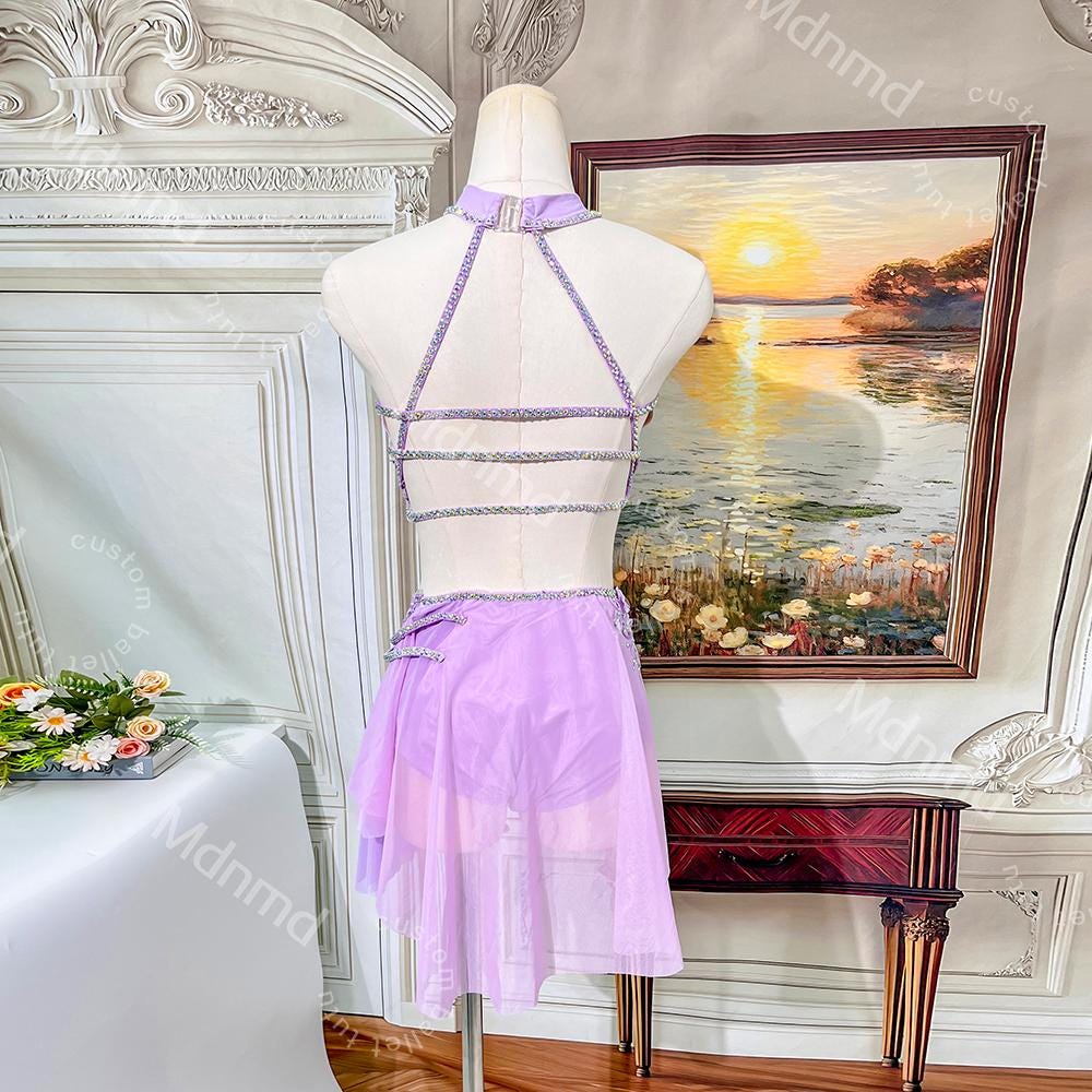 Modern Ballet Dance Costume | Contemporary Lyrical Solo Costume | Custom Handmade | Competition Outfit