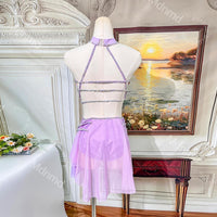 Modern Ballet Dance Costume | Contemporary Lyrical Solo Costume | Custom Handmade | Competition Outfit