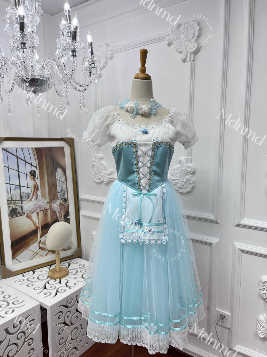 Blue Romantic Ballet Tutu: Coppelia, Giselle - Custom Made