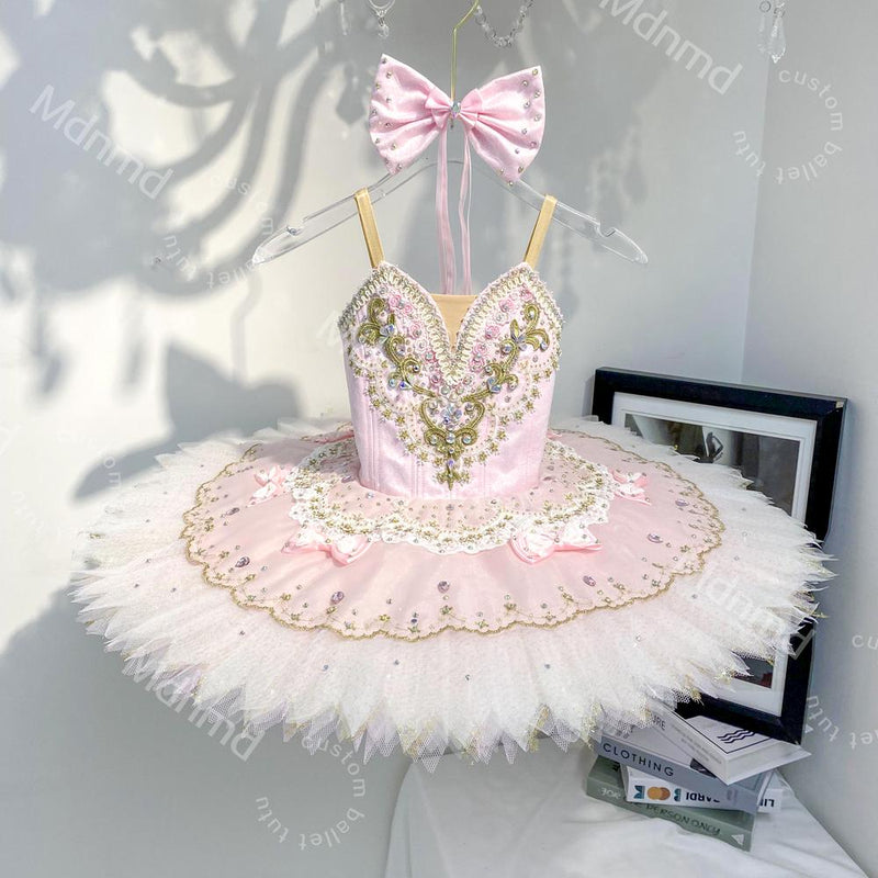 Handmade Light Pink Ballet Tutu: Fairy Doll Nutcracker Costume