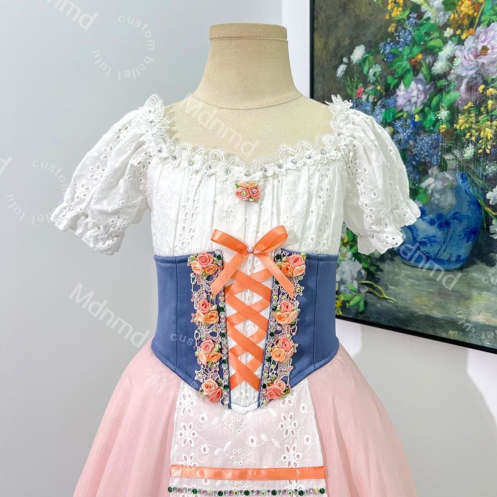 Blue Romantic Ballet Tutu for Coppelia Giselle | Custom Color & Size | Handmade Ballet Costume