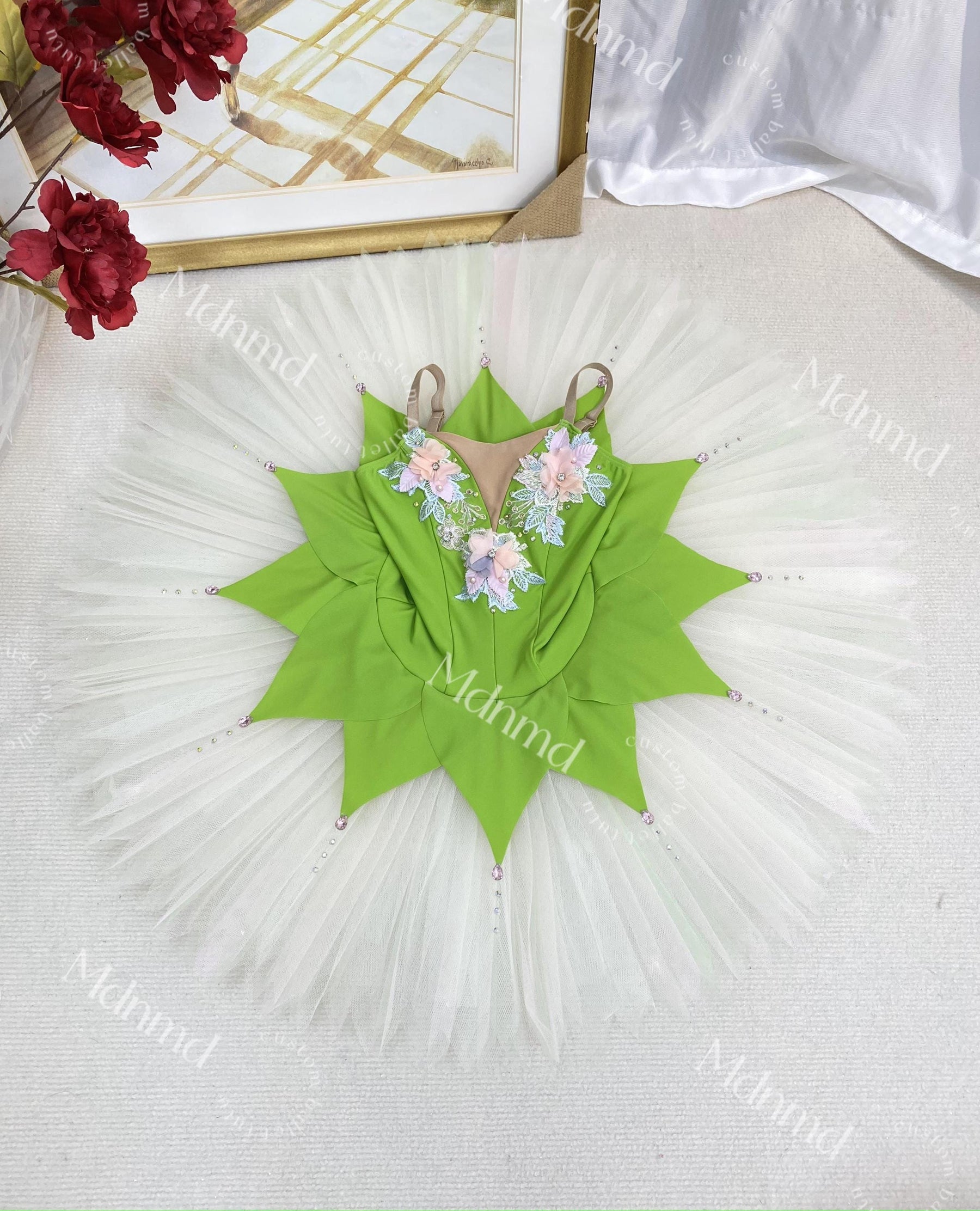 Green Ballet Tutu Pancake tutu Ballerina Costume-Handmade Custom for Kids & Adults