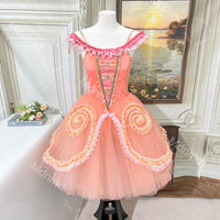 Peach Pink Mirlitons Marzipan Classical Ballet Costume Nutcracker Dress | Professional Romantic Tutu | Custom Handmade