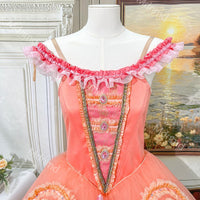 Peach Pink Mirlitons Marzipan Classical Ballet Costume Nutcracker Dress | Professional Romantic Tutu | Custom Handmade