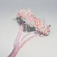 Custom Pink Floral Ballet Headpiece | Handmade Dance Accessory for Giselle, or Romantic Ballets