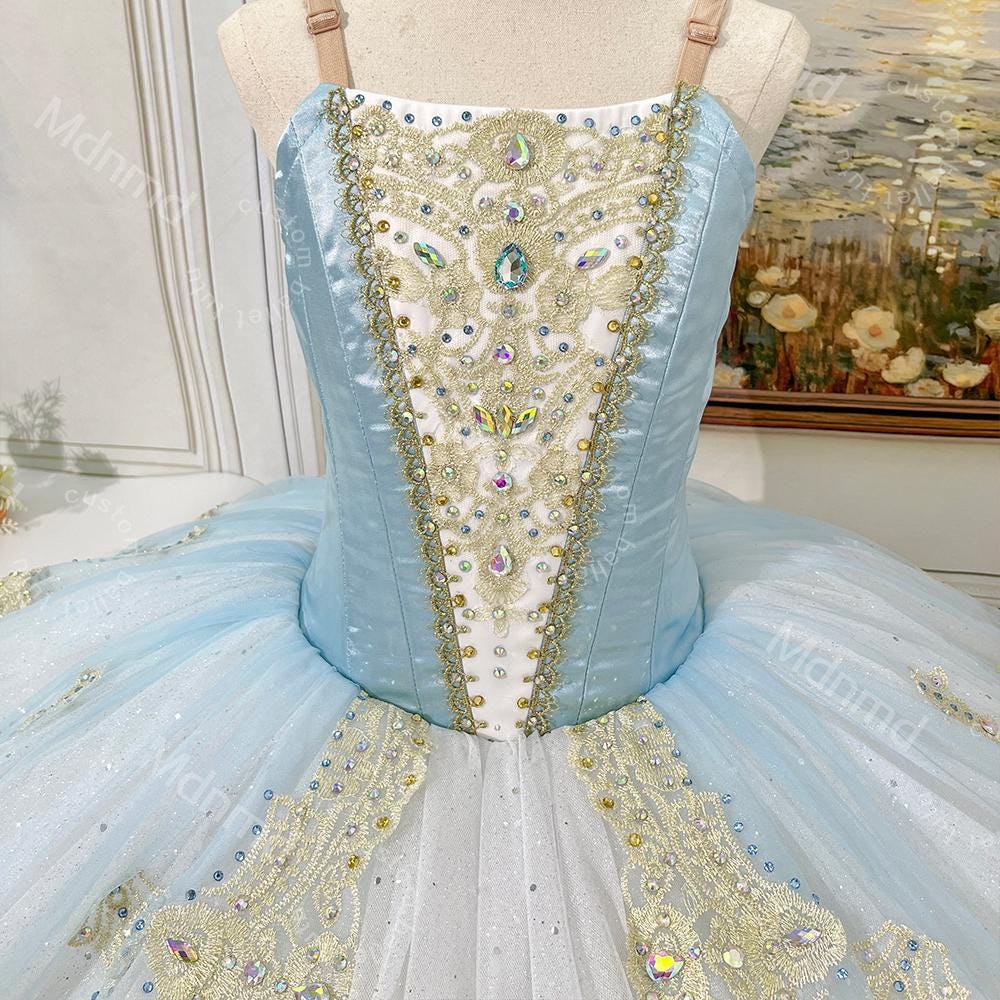 Handmade Custom Blue & White Tutu | for Sleeping Beauty, Cinderella, or Fairy Tale Ballets