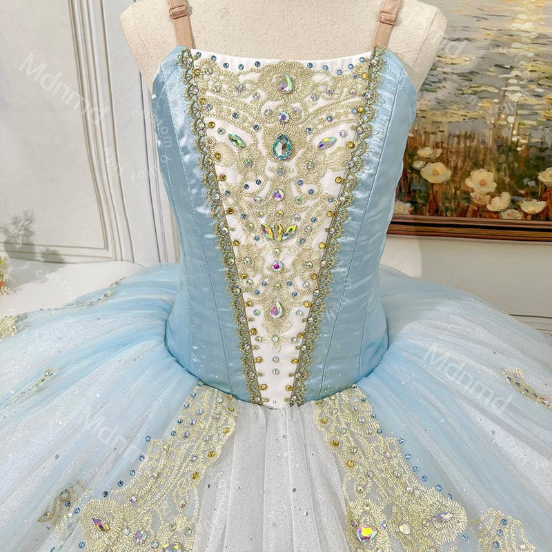 Handmade Custom Blue & White Tutu | for Sleeping Beauty, Cinderella, or Fairy Tale Ballets