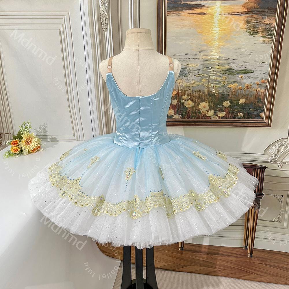 Handmade Custom Blue & White Tutu | for Sleeping Beauty, Cinderella, or Fairy Tale Ballets
