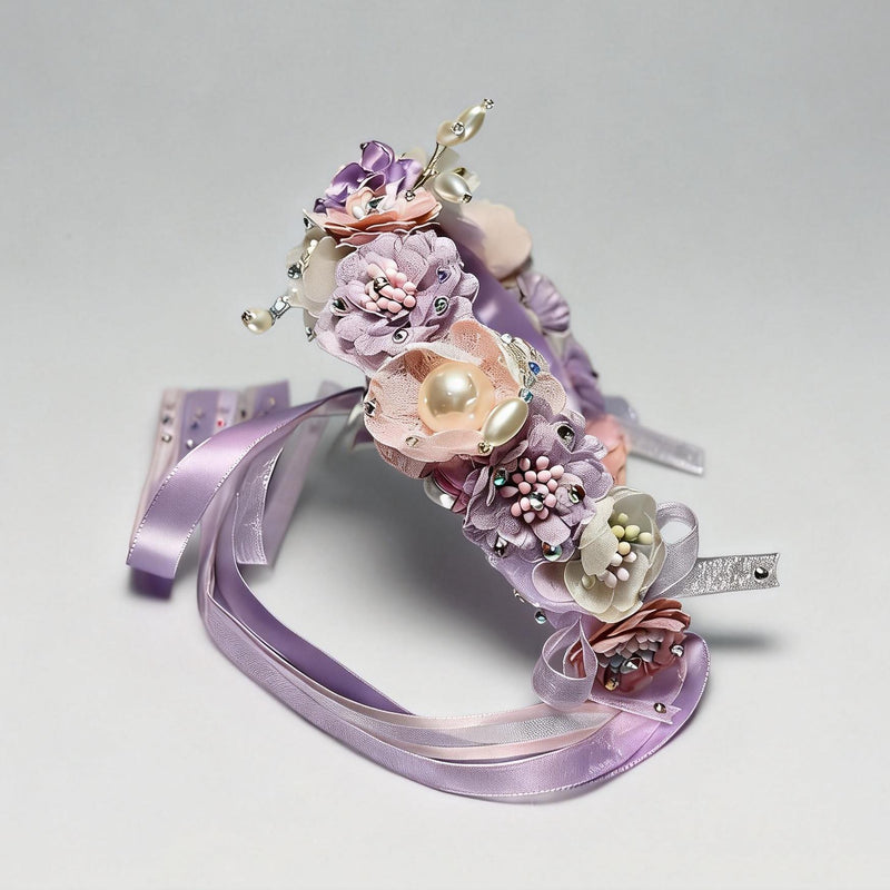 Custom Pink Floral Ballet Headpiece | Handmade Dance Accessory for Giselle, or Romantic Ballets