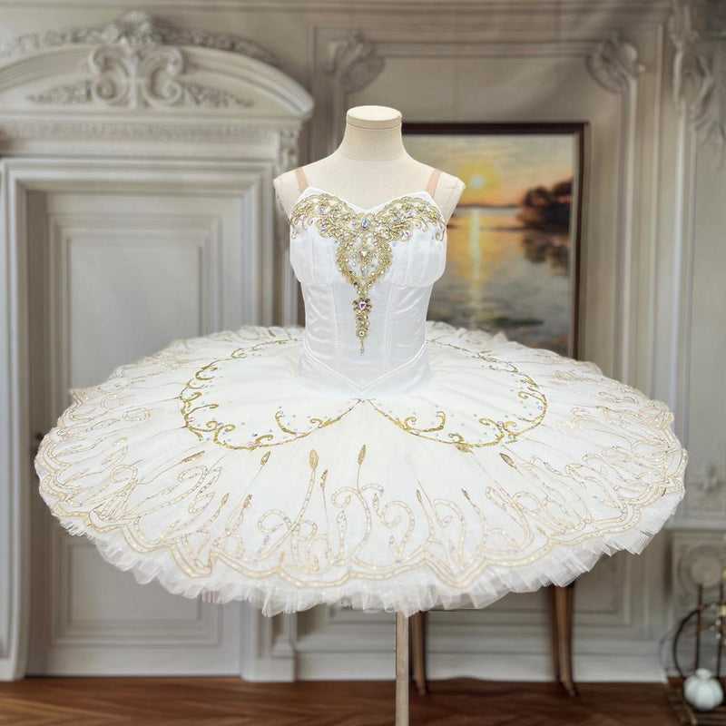 Custom Silver Fairy Ballet Tutu: Handmade Dance Performance Costume