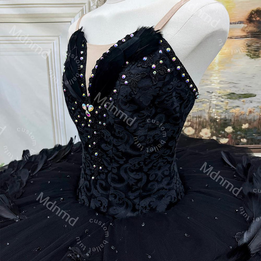 Black Swan Professional Ballet Tutu Custom Tutus Ballerina Costume