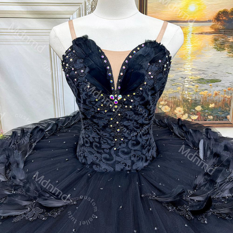 Black Swan Professional Ballet Tutu Custom Tutus Ballerina Costume