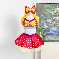 Girls Polka Dot Jazz Dance Costume | Kids Competition Dance Outfit