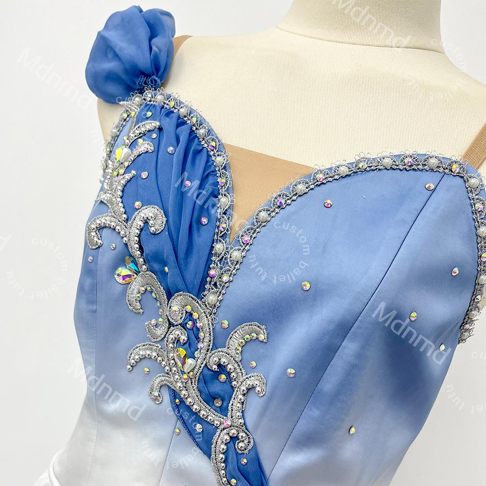 Custom Blue Ombre Cupid Ballet Dress | Girls Dance Costume | Romantic Ballet Tutu