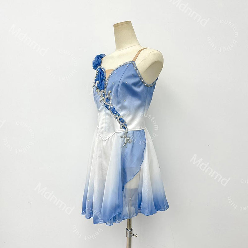 Custom Blue Ombre Cupid Ballet Dress | Girls Dance Costume | Romantic Ballet Tutu