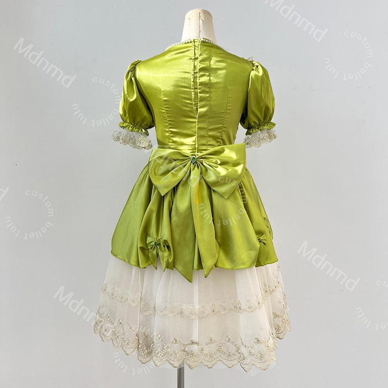 Green Ballet Costume Dress | Romantic Character Dance Dress