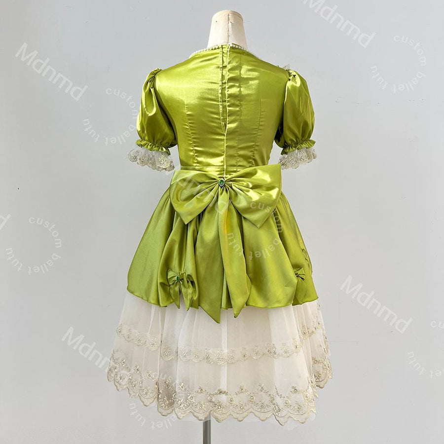 Green Ballet Costume Dress | Romantic Character Dance Dress