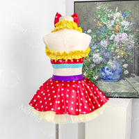 Girls Polka Dot Jazz Dance Costume | Kids Competition Dance Outfit
