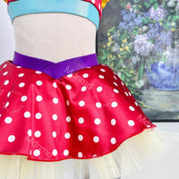 Girls Polka Dot Jazz Dance Costume | Kids Competition Dance Outfit