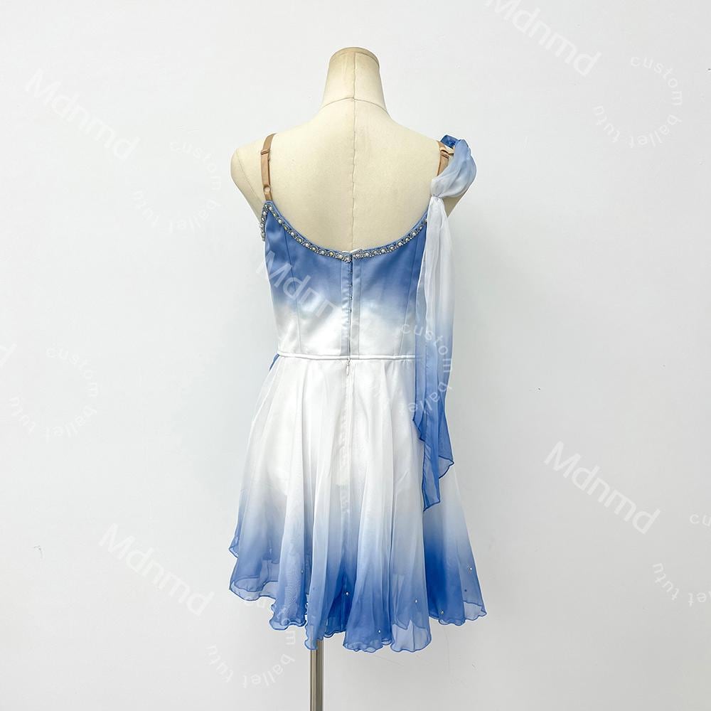 Custom Blue Ombre Cupid Ballet Dress | Girls Dance Costume | Romantic Ballet Tutu