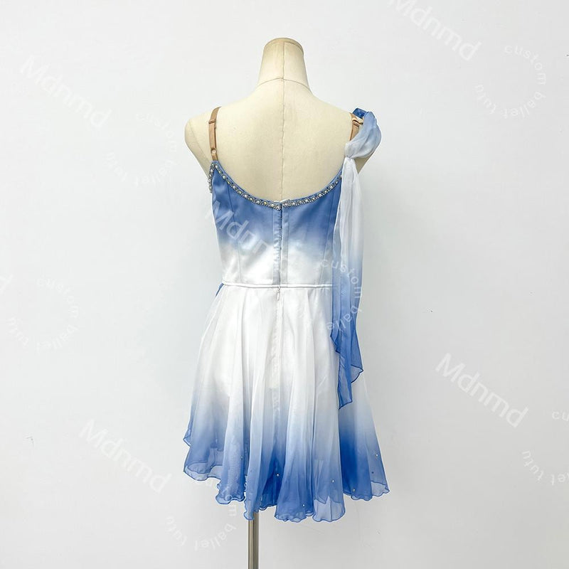 Custom Blue Ombre Cupid Ballet Dress | Girls Dance Costume | Romantic Ballet Tutu