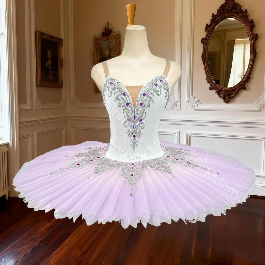 White Lilac Fairy Classical Ballet Pancake Tutu | Custom Ballet Costume