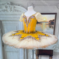 Custom Yellow Professional Ballet Tutu | Gold Ombre Classical Ballet Costume