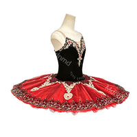 Black Red Professional Ballet Tutu | Don Quixote Kitri Classical Pancake Tutu